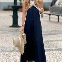 Mandie | Stilvolles rückenfreies Kleid mit Cross-Design