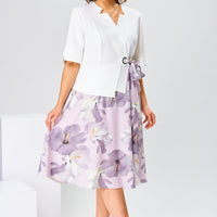 Marjorie | hochwertiges Kleid mit Baumwoll-Seiden-Mix