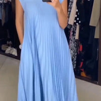 Moira | Ärmelloses Elegantes Plissee-Kleid