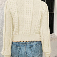 Fena | Damenstrickjacke mit kontrastierenden Bündchen