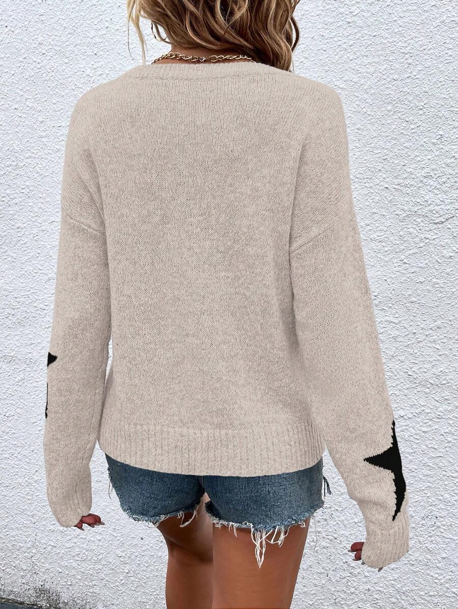 Haira | Oversized-Pullover im europäischen Stil