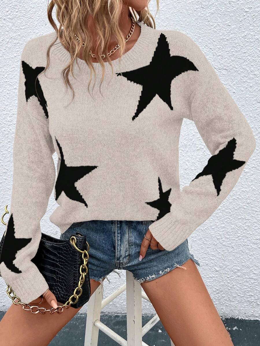 Haira | Oversized-Pullover im europäischen Stil