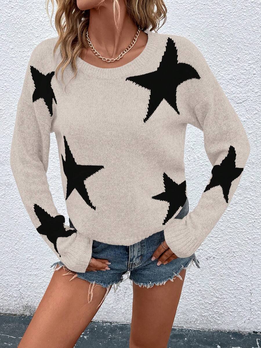 Haira | Oversized-Pullover im europäischen Stil