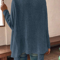 Erva | Strickjacke mit Fransen und Knöpfen