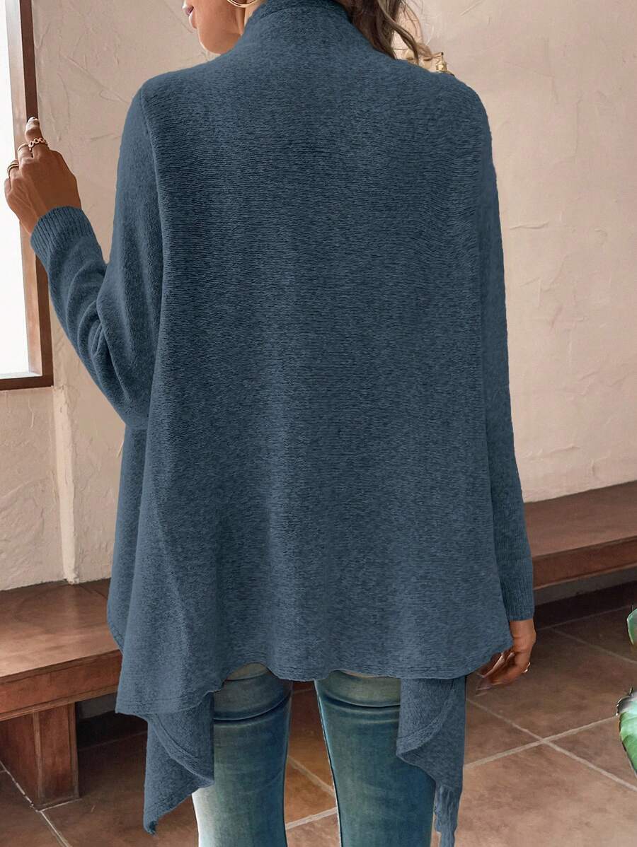 Erva | Strickjacke mit Fransen und Knöpfen