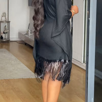 Sandy | Figurschmeichelndes Rippenkleid