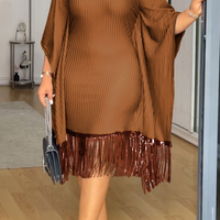 Sandy | Figurschmeichelndes Rippenkleid