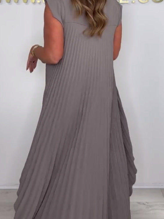 Janey | Zweiteiliges Plissee-Set: Mehrlagiges Oberteil und Hose