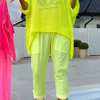 Daniela | lässiger Freizeit-Jumpsuit für Damen mit Smock und Buchstabendruck