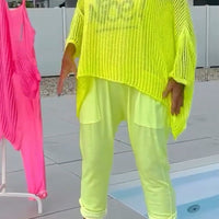 Daniela | lässiger Freizeit-Jumpsuit für Damen mit Smock und Buchstabendruck