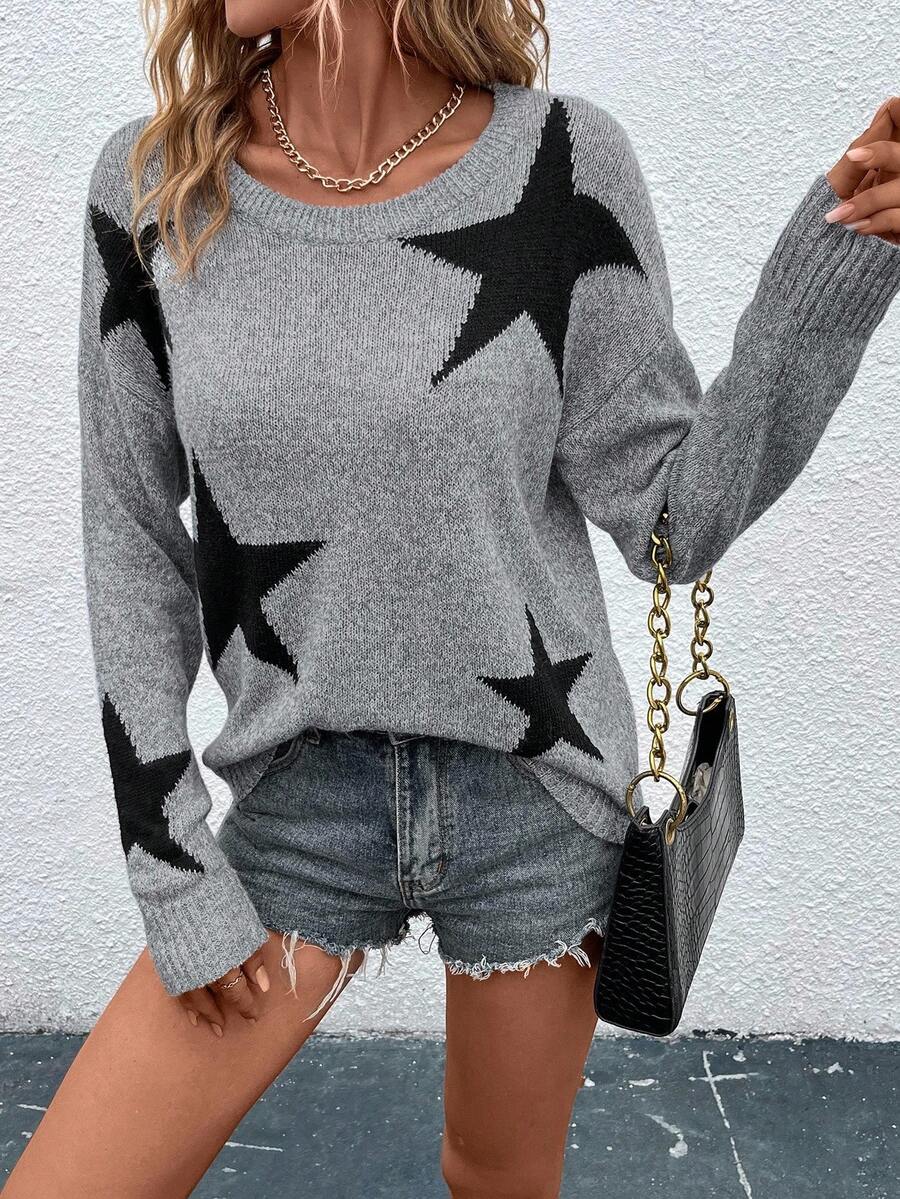 Haira | Oversized-Pullover im europäischen Stil