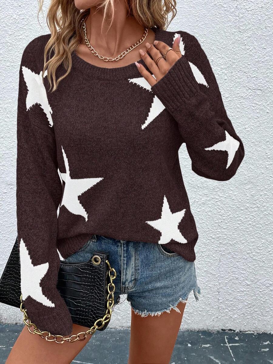 Haira | Oversized-Pullover im europäischen Stil