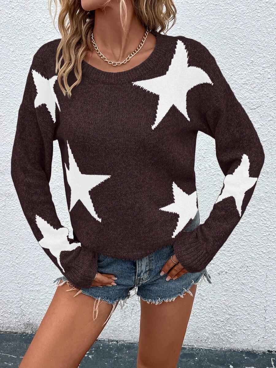 Haira | Oversized-Pullover im europäischen Stil