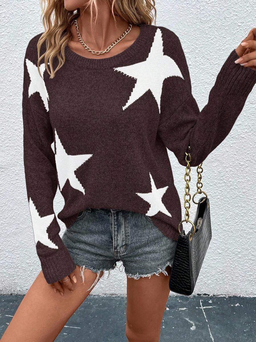 Haira | Oversized-Pullover im europäischen Stil