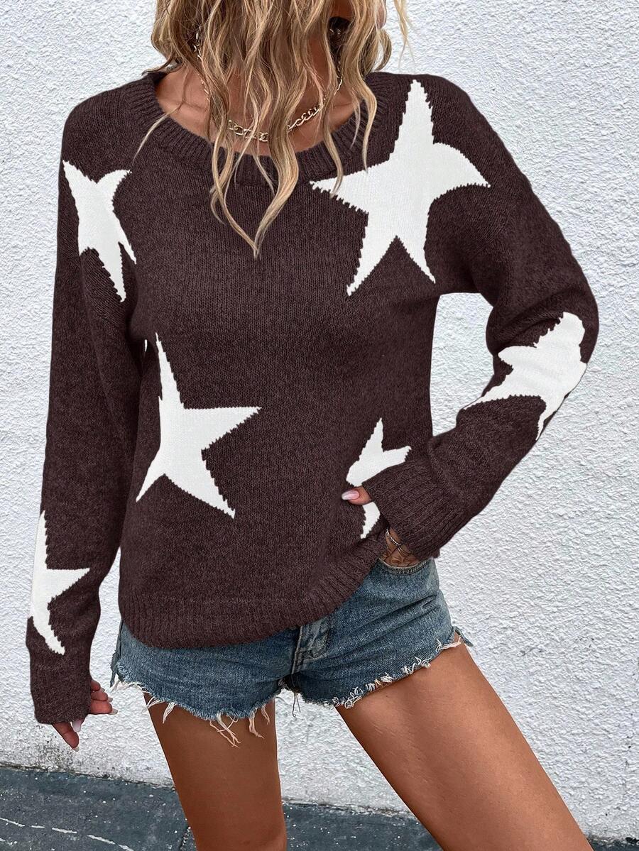 Haira | Oversized-Pullover im europäischen Stil