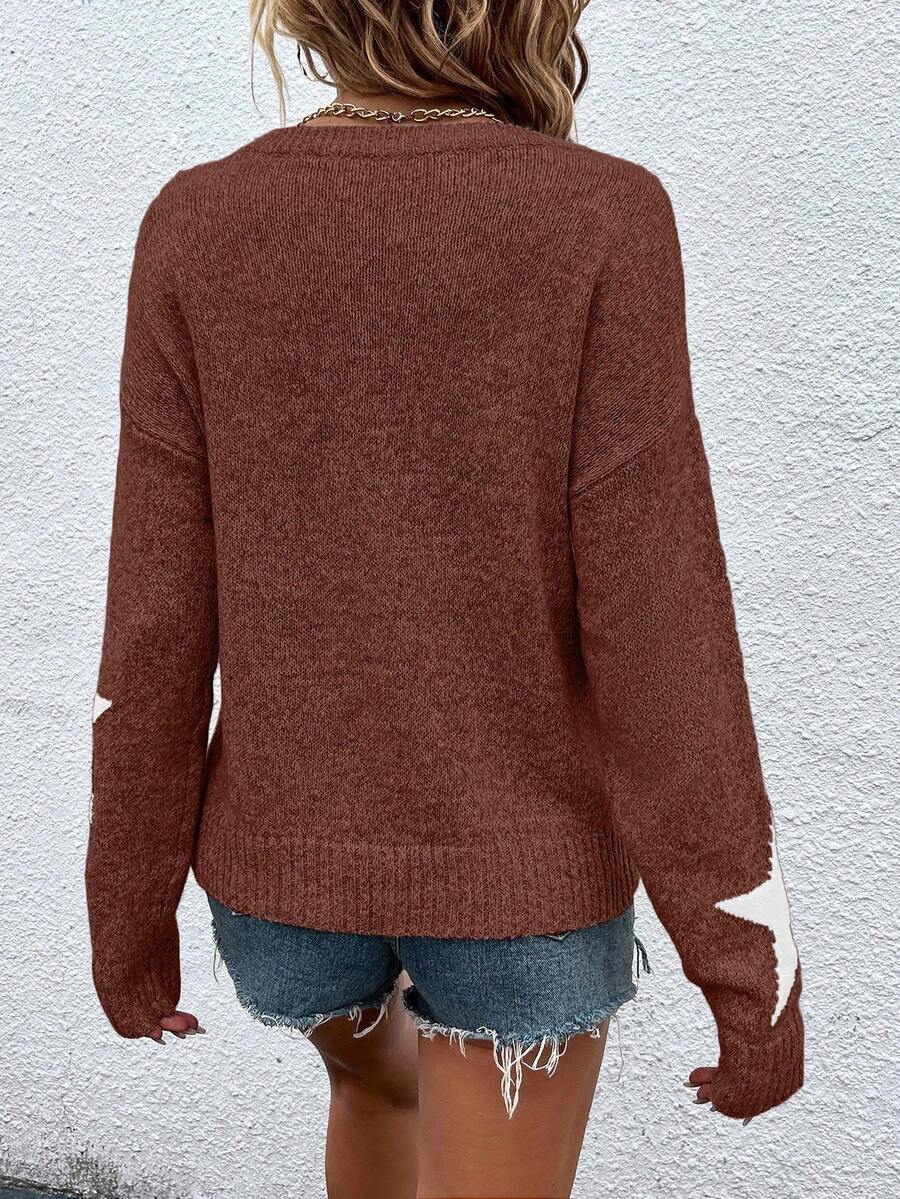 Haira | Oversized-Pullover im europäischen Stil