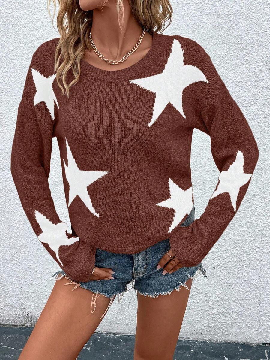 Haira | Oversized-Pullover im europäischen Stil