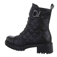 Mareta | Gefütterte schwarze Stiefeletten