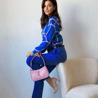 Thora | Trendige Netzbluse mit Muster