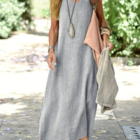 Guan | Lässiges Maxikleid aus Leinen
