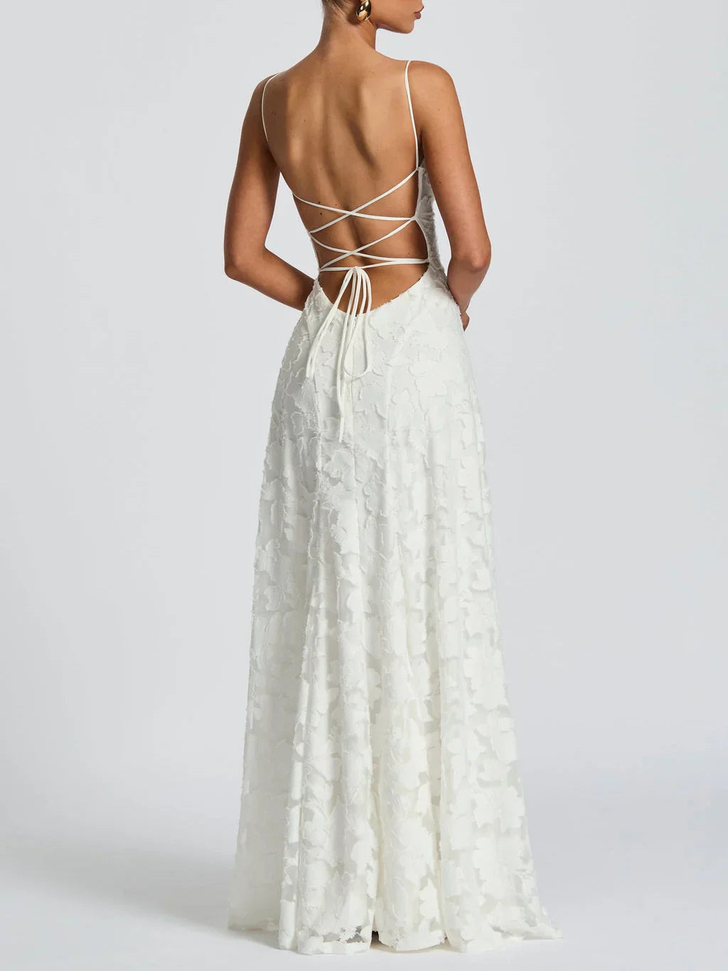 Rosa | Maxikleid mit Spitzendetail