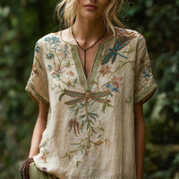 Ruby™ | Elegante Bluse mit Vintage-Blumenmuster