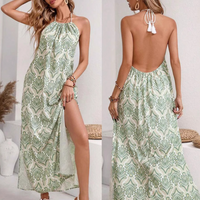 Skye | Grünes Trägerkleid