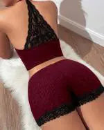 Gloria | Lässiges Zweiteiler-Set mit Waffel-Textur