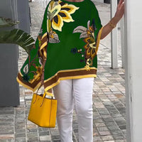 Emory | Kaftan-Top mit künstlerischem Druck