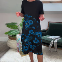 Norena | Patchwork-Kleid mit Blumenprint