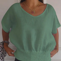 Nadia™ | Einfaches T-Shirt mit mittellangen Ärmeln