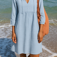 Mirja | Bohemian Style Minikleid mit Kordelzug