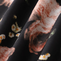 Gavia | Geblümtes Midikleid mit Rüschen und Bindeband