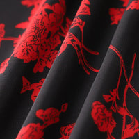 Gavia | Geblümtes Midikleid mit Rüschen und Bindeband