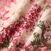 Gavia | Geblümtes Midikleid mit Rüschen und Bindeband