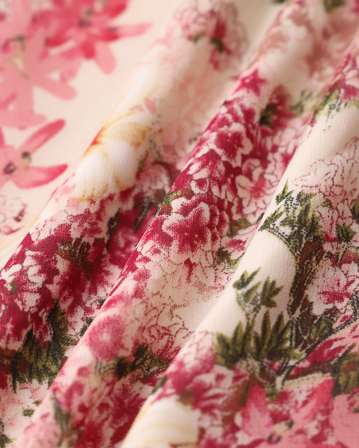 Gavia | Geblümtes Midikleid mit Rüschen und Bindeband