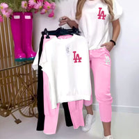 Pearl | stylisches Set mit Buchstaben-Skinny-Hose