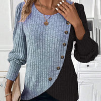 Sandra | Freizeitshirt mit Knopfleiste