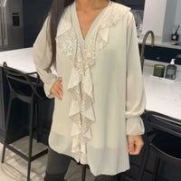 Aurora™ – Elegante Tunika mit Rüschen und Pailletten