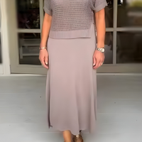 Genevieve | elegantes Sommerkleid mit gestricktem Oberteil