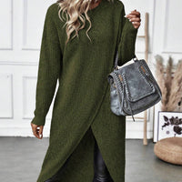 Kiara™ | Langes, Schlichtes Strickkleid für Damen