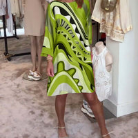 Puria | Mittellanges Kleid mit einzigartigem Druck