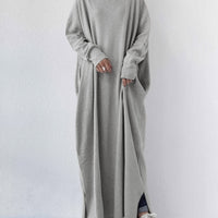 Frieda | elegantes Damenkleid mit V-Ausschnitt und langen Ärmeln