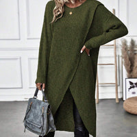 Kiara™ | Langes, Schlichtes Strickkleid für Damen