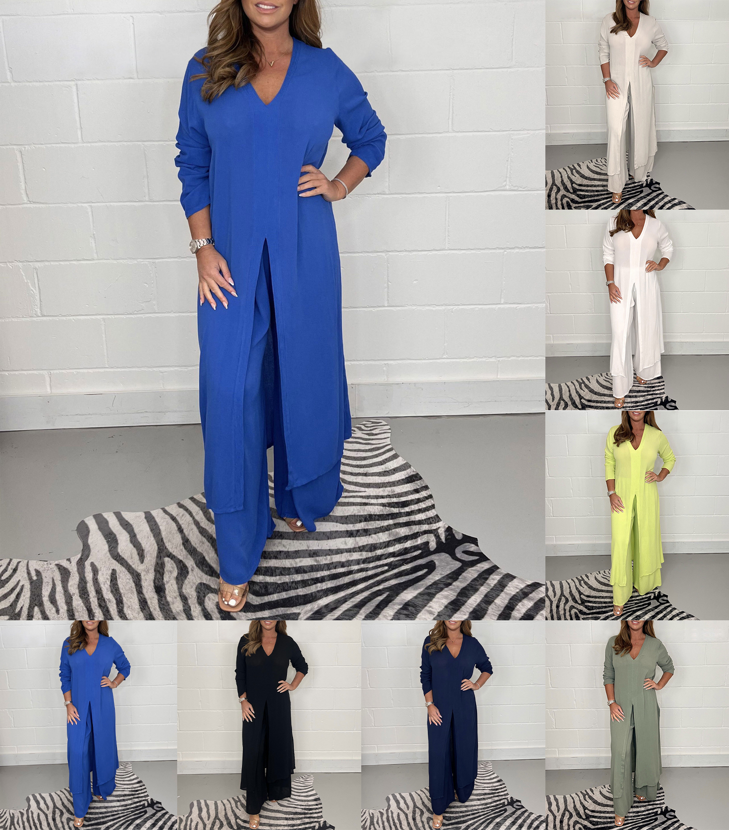 Mimossa | Lässiges Zweiteiler-Set mit V-Ausschnitt