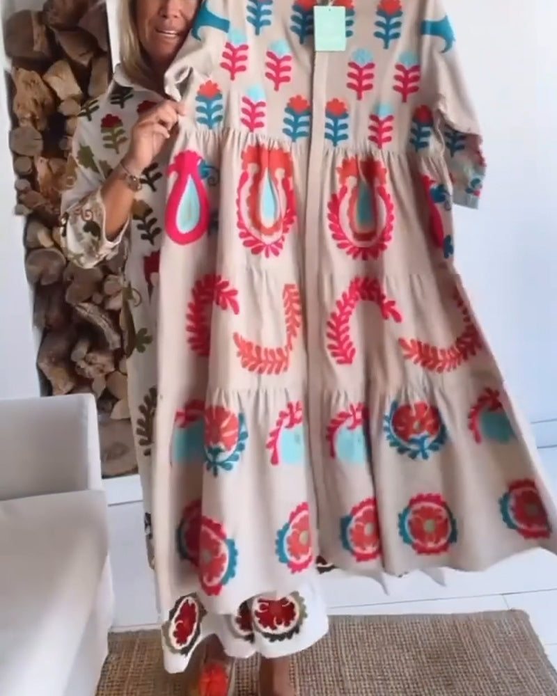 Zia | Kleid mit floralem Grafikdruck