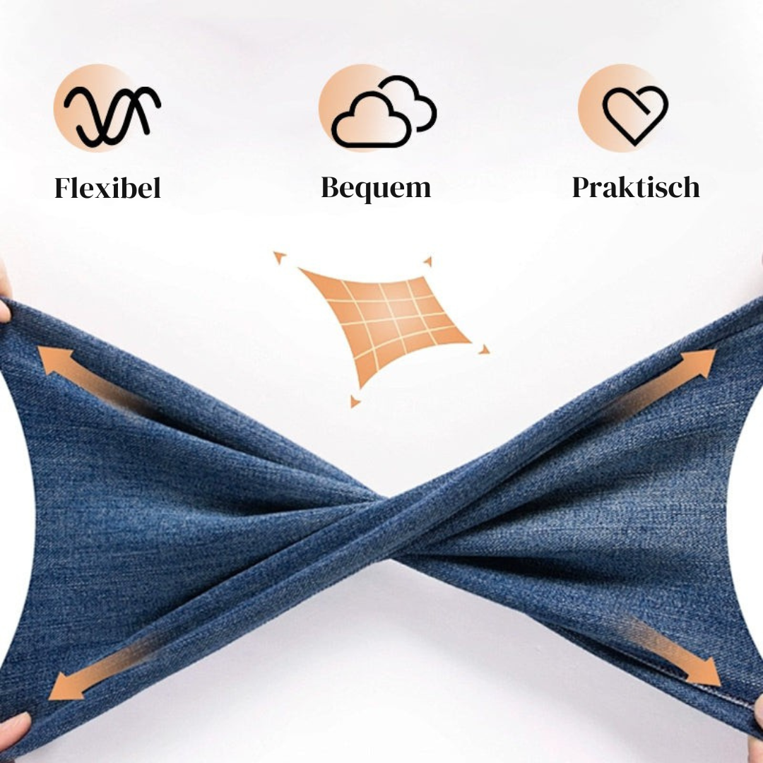 Theda | Gewaschene Stretch-Jeans