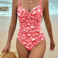 Audrey | modischer Damen-Badeanzug, romantischer Blumenprint.