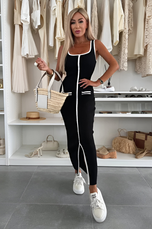 Christina | Rippstrick-Midikleid mit femininer Silhouette