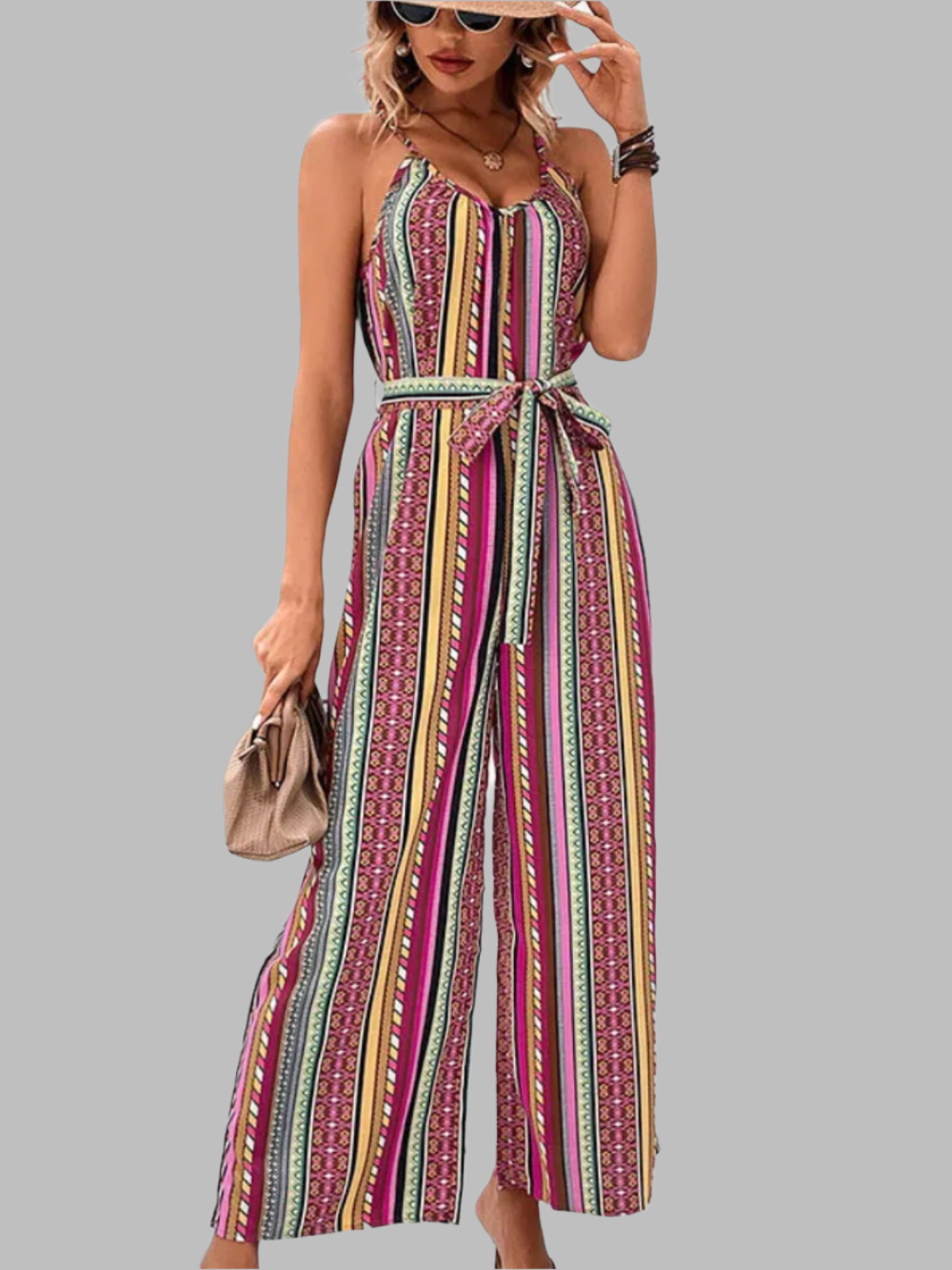 Xena | Boho-Overall mit Spaghetti-Trägern